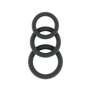Δαχτυλίδια Πέους Σιλικόνης - Sono Flexible Silicone Cock Ring Set Grey