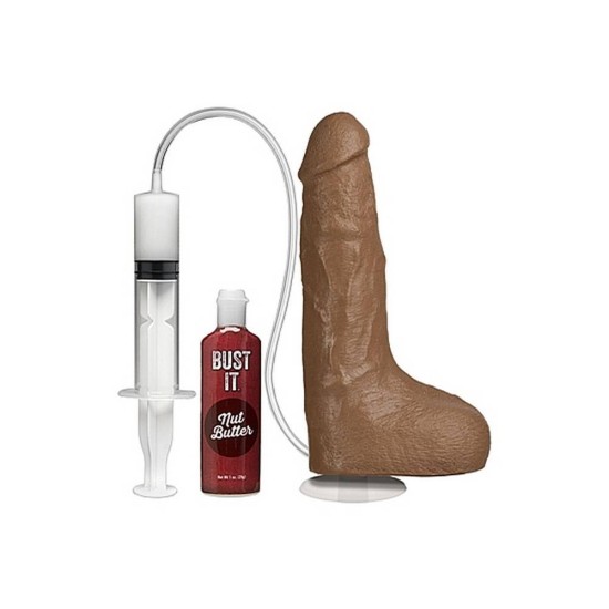 Ρεαλιστικό Πέος Εκσπερμάτισης - Bust It Squirting Realistic Cock Brown 21cm Sex Toys 