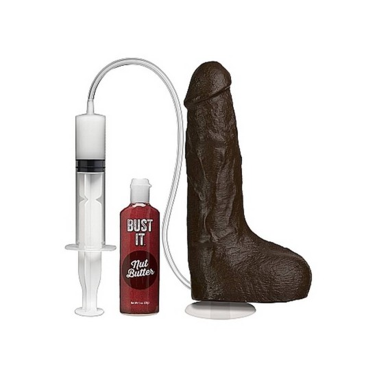 Ρεαλιστικό Πέος Εκσπερμάτισης - Bust It Squirting Realistic Cock Chocolate 21cm Sex Toys 