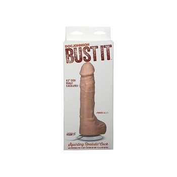 Ρεαλιστικό Πέος Εκσπερμάτισης - Bust It Squirting Realistic Cock Vanilla 21cm