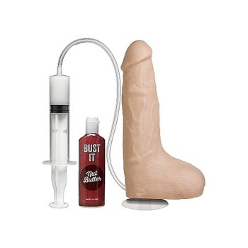 Ρεαλιστικό Πέος Εκσπερμάτισης - Bust It Squirting Realistic Cock Vanilla 21cm