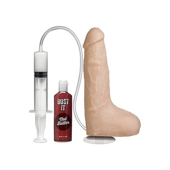 Bust It Squirting Realistic Cock Vanilla 21cm Sex Toys
