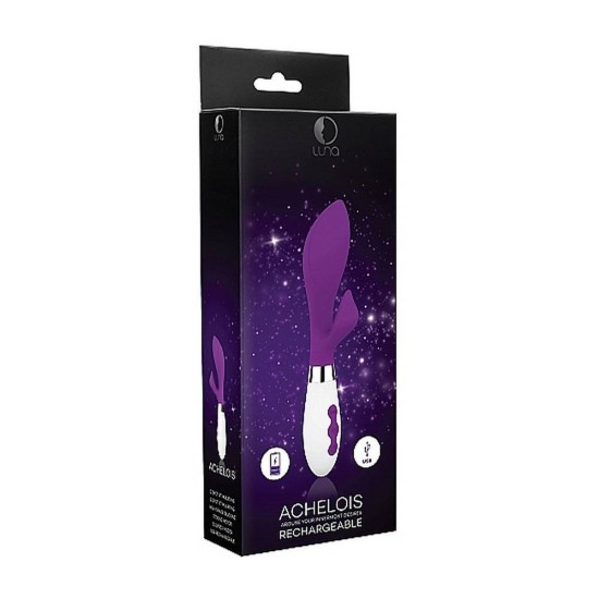 Achelois Rechargeable Rabbit Vibrator Purple Sex Toys