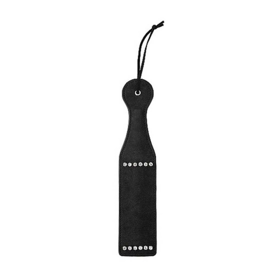 Ouch Diamond Studded Paddle Black Fetish Toys 