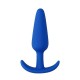 Σφήνα Σιλικόνης - Silicone Slim Butt Plug Beginners Size Blue Sex Toys 