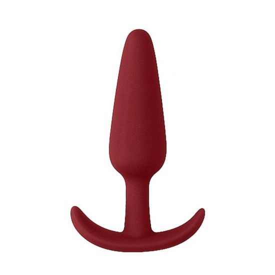 Σφήνα Σιλικόνης - Silicone Slim Butt Plug Beginners Size Red Sex Toys 