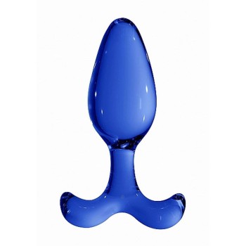 Γυάλινη Πρωκτική Σφήνα - Chrystalino Expert Glass Butt Plug Blue