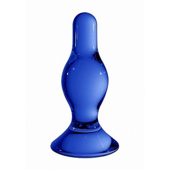 Γυάλινη Πρωκτική Σφήνα - Chrystalino Classy Glass Butt Plug Blue