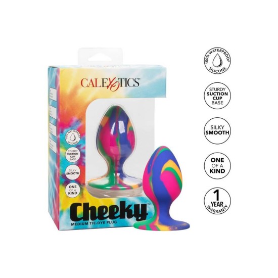 Cheeky Medium Tie Dye Plug Multicolour Sex Toys
