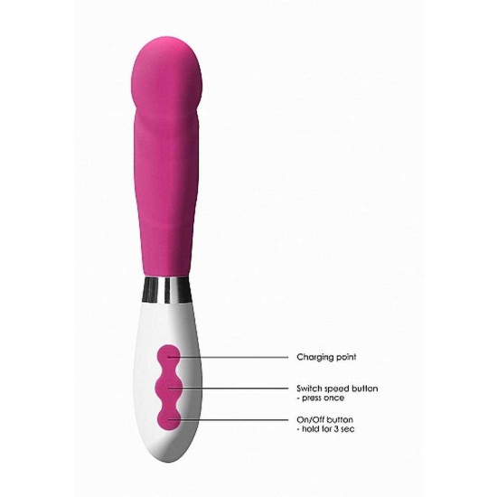Asopus Rechargeable G Spot Vibrator Fuchsia Sex Toys