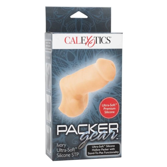 Ivory Hollow Packer Stand To Pee Beige Sex Toys
