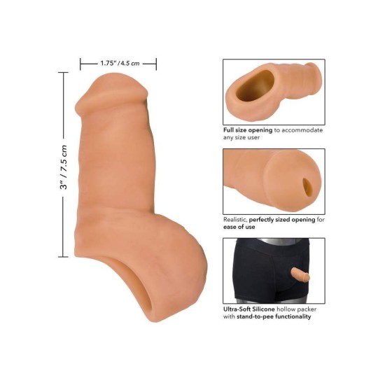 Μαλακό Πέος Για Εσώρουχο - Ivory Hollow Packer Stand To Pee Caramel Sex Toys 