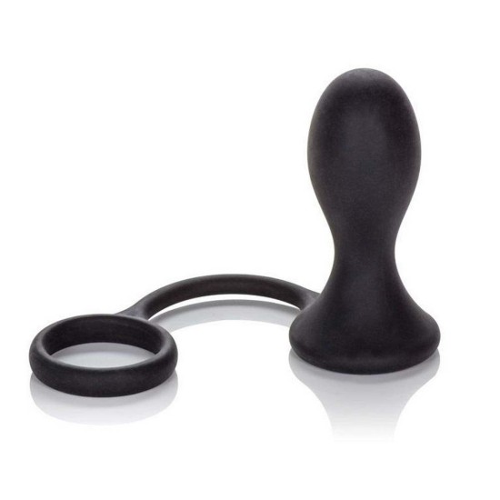 Σφήνα Πρωκτού Με Δαχτυλίδι - Calexotics Prostate Probe And Ring Black Sex Toys 