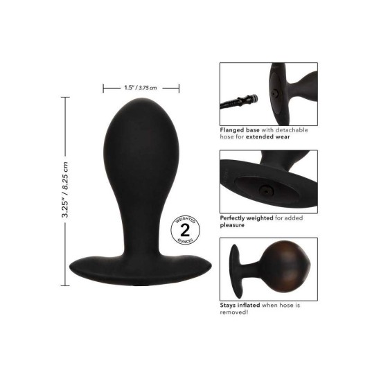 Weighted Silicone Inflatable Plug Large Sex Toys