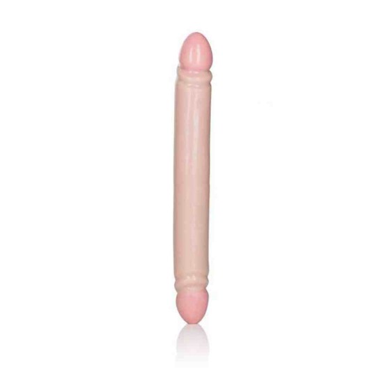 Ivory Duo Smooth Double Dong Beige 30cm Sex Toys