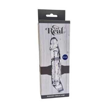 Ρεαλιστικό Κάλυμμα Πέους - Penis Extension Sleeve Large Clear 19cm