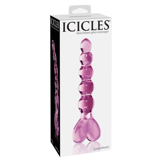 Γυάλινες Πρωκτικές Μπίλιες - Icicles No.43 Glass Anal Beads Pink Sex Toys 