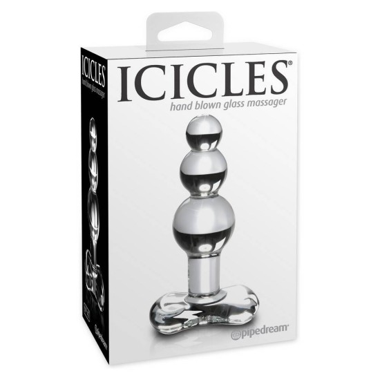 Γυάλινες Πρωκτικές Μπίλιες - Icicles No.47 Glass Anal Beads Clear Sex Toys 