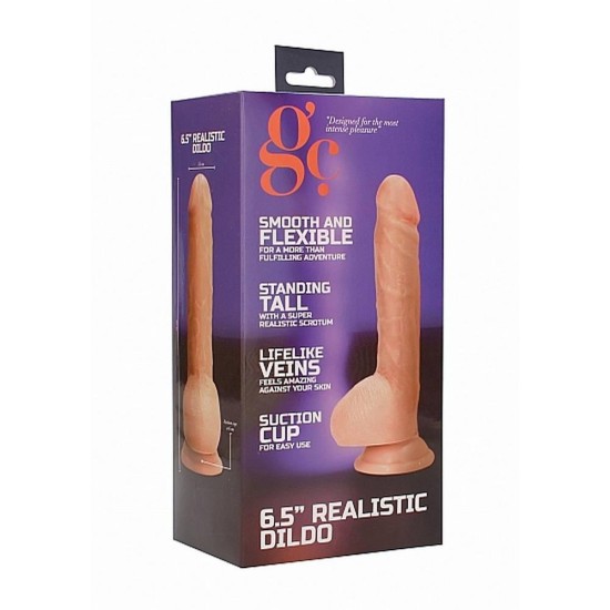 GC Standing Tall Realistic Dildo Beige 16cm Sex Toys