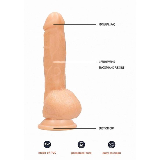 GC Standing Tall Realistic Dildo Beige 16cm Sex Toys