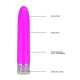 Απαλός Κλασικός Δονητής - Eleni Soft Classic Multispeed Vibrator Fuchsia Sex Toys 