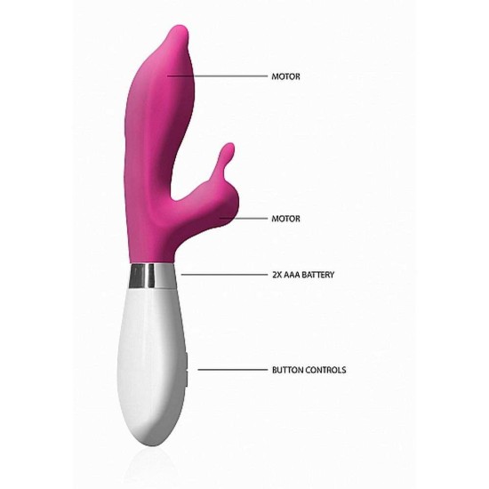 Adonis Rabbit Vibrator Pink Sex Toys