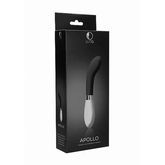 Δονητής Σημείου G - Apollo Silicone G Spot Vibrator Black Sex Toys 