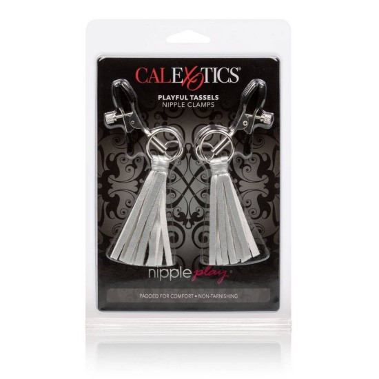 Playful Tassels Nipple Clamps Silver Fetish Toys 
