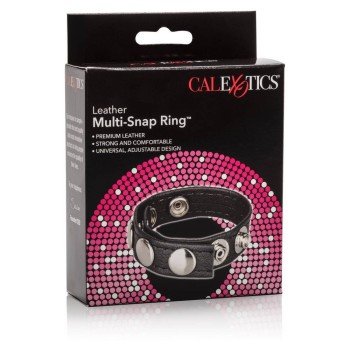 Δερμάτινο Δαχτυλίδι Πέους – Calexotics Leather Multi Snap Ring