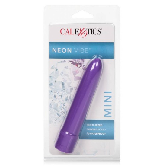 Κλασικός Δονητής - Calexotics Mini Neon Vibe Multispeed Purple Sex Toys 