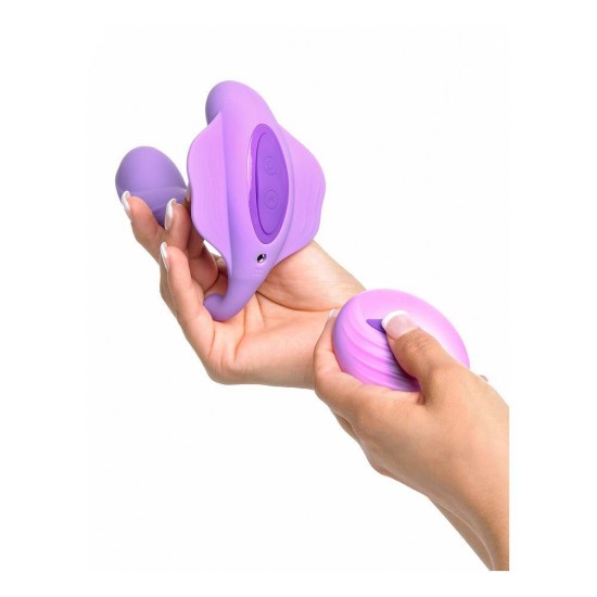 Ασύρματος Τριπλός Δονητής - G Spot Stimulate Her Remote Vibrator Purple Sex Toys 