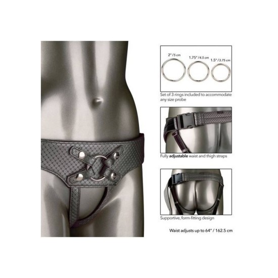 The Regal Empress Crotchless Strap On Silver Sex Toys