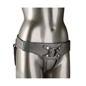The Regal Empress Crotchless Strap On Silver