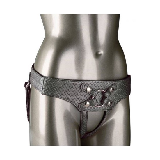 The Regal Empress Crotchless Strap On Silver Sex Toys
