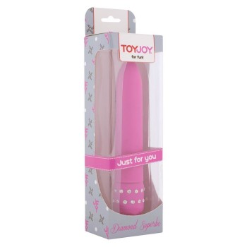 Κλασικός Δονητής Με Στρας - Toyjoy Diamond Superbe Vibe Pink