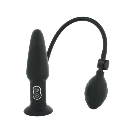 Φουσκωτή Σφήνα Με Δόνηση - Vibrating Inflatable Butt Plug 15cm Sex Toys 