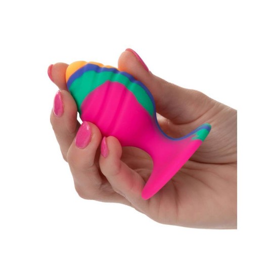 Cheeky Medium Swirl Tie Dye Plug Multicolour Sex Toys