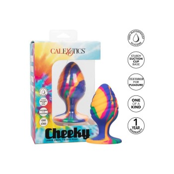 Πολύχρωμη Σφήνα Σιλικόνης - Cheeky Large Swirl Tie Dye Plug Multicolour