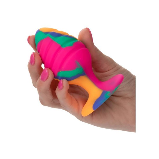 Cheeky Large Swirl Tie Dye Plug Multicolour Sex Toys