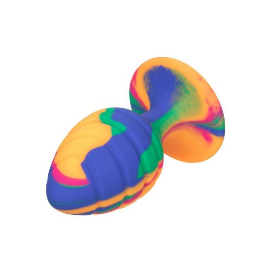 Cheeky Large Swirl Tie Dye Plug Multicolour Sex Toys