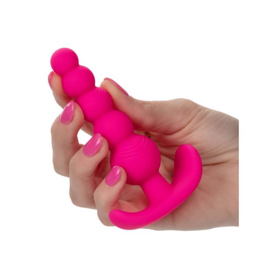 Πρωκτικές Μπίλιες Σιλικόνης - Calexotics Cheeky X5 Silicone Beads Pink Sex Toys 