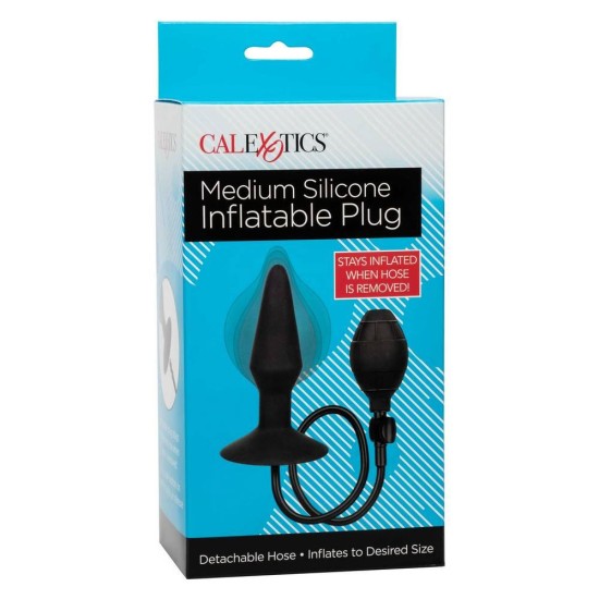 Φουσκωτή Σφήνα Σιλικόνης - Calexotics Medium Silicone Inflatable Plug Sex Toys 