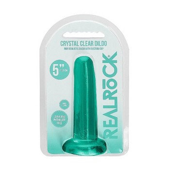 Μη Ρεαλιστικό Ομοίωμα - Crystal Clear Non Realistic Dildo Turquoise 13cm