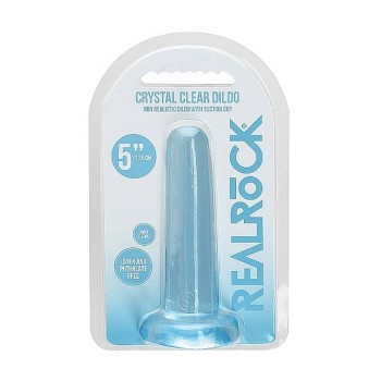 Crystal Clear Non Realistic Dildo Blue 13cm