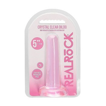 Crystal Clear Non Realistic Dildo Pink 13cm