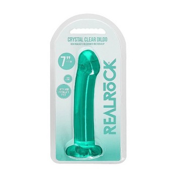 Μη Ρεαλιστικό Ομοίωμα - Crystal Clear Non Realistic Dildo Turquoise 17cm