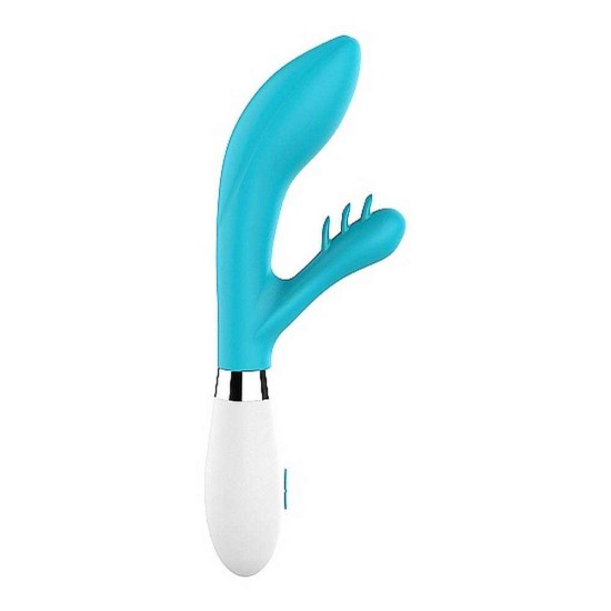 Agave Silicone Rabbit Vibrator Blue Sex Toys