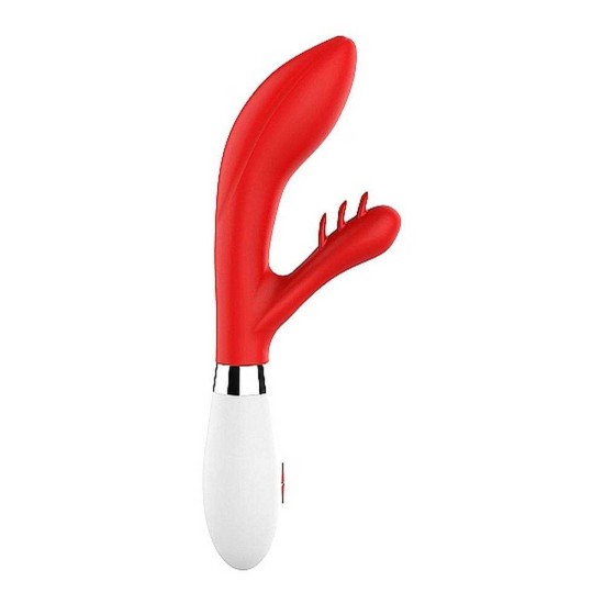 Agave Silicone Rabbit Vibrator Red Sex Toys