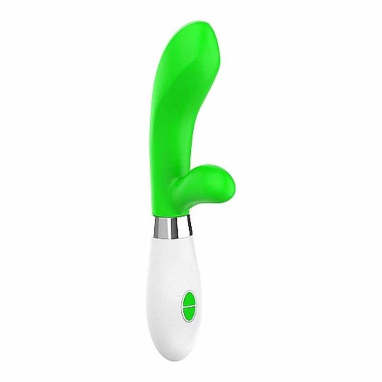 Rabbit Δονητής - Achilles Silicone Rabbit Vibrator Green Sex Toys 