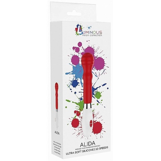 Κλασικός Δονητής Σιλικόνης - Alida Classic Silicone Vibrator Red Sex Toys 
